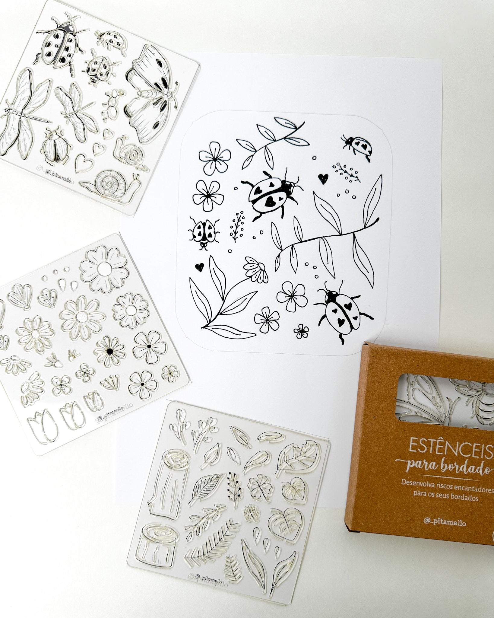 Réguas de Desenho - Jardim dos insetos