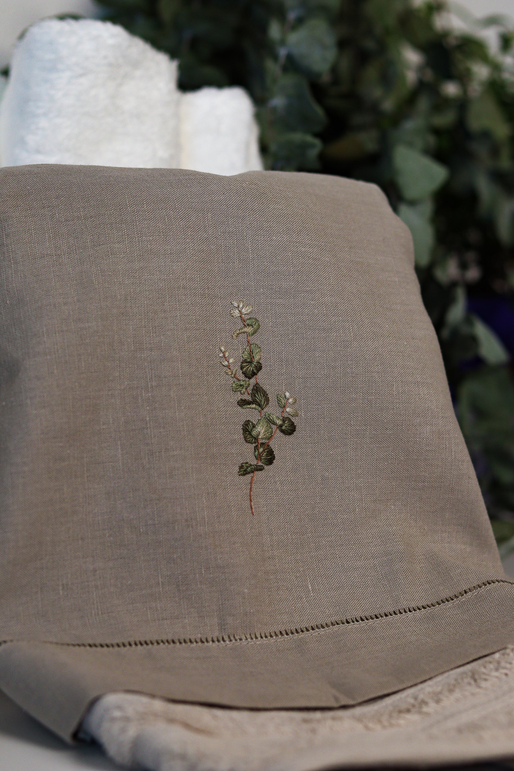 Toalha de linho versátil - 100% fibra natural