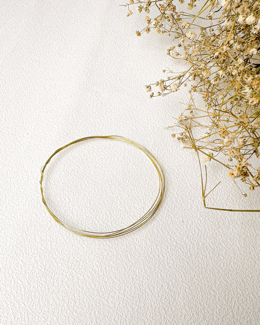 Fio de Arame Metálico – Dourado 0,3 mm (1 metro)