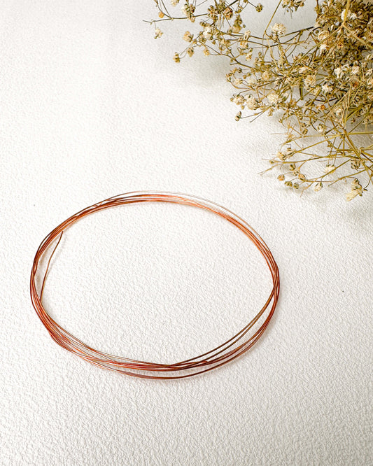 Fio de Arame Metálico – Cobre 0,4 mm (1 metro)