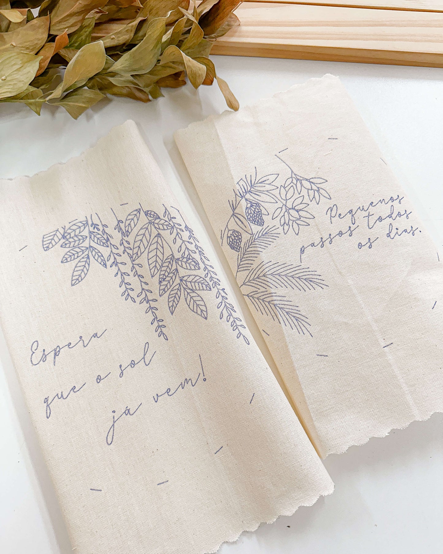 Prontos para Bordar – Kit Tecidos Riscados Confie no processo