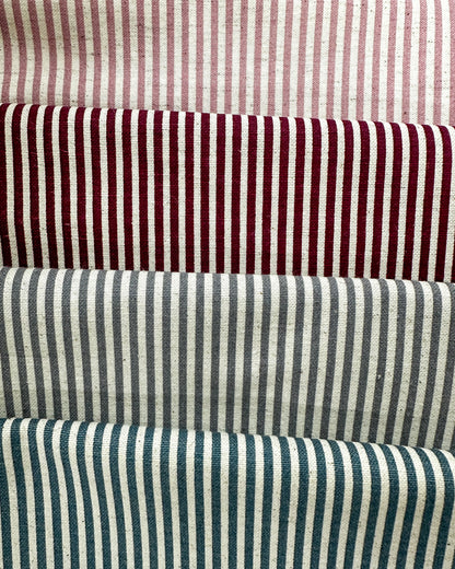 Algodão com linho 1/2m - estampado listrado