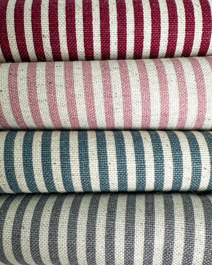 Algodão com linho 1/2m - estampado listrado