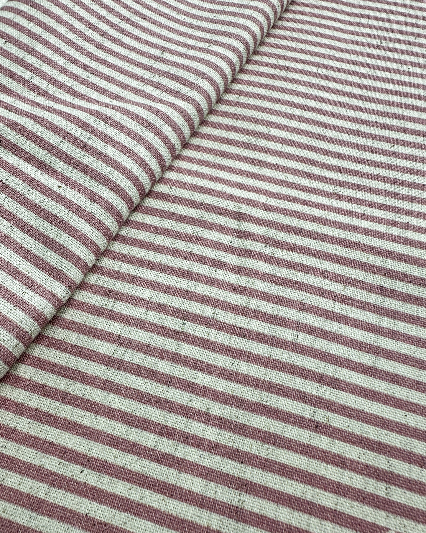 Algodão com linho 1/2m - estampado listrado