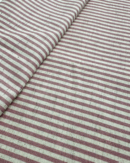 Algodão com linho 1/2m - estampado listrado