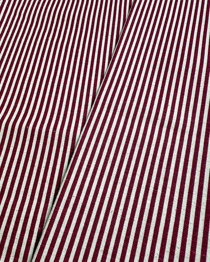 Algodão com linho 1/2m - estampado listrado