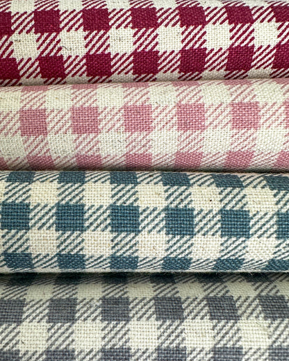 Algodão com linho 1/2m - estampado xadrez