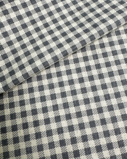 Algodão com linho 1/2m - estampado xadrez