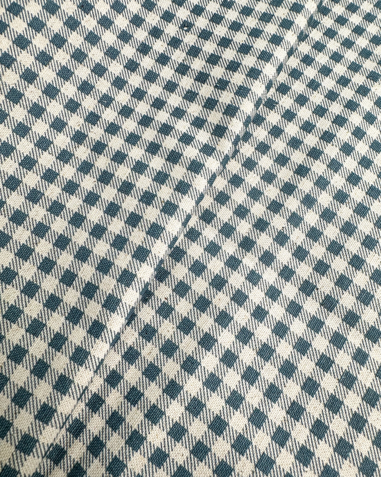 Algodão com linho 1/2m - estampado xadrez