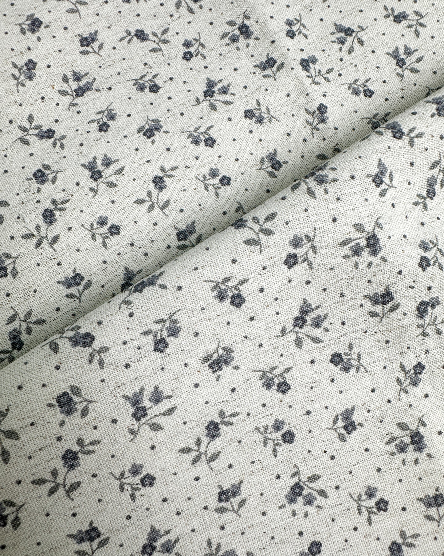 Algodão com linho 1/2m - estampado floral