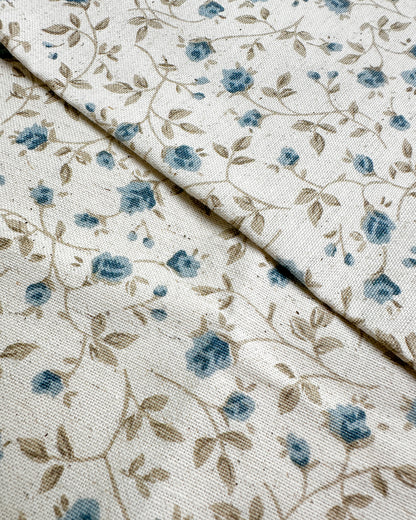 Algodão com linho 1/2m - estampado floral