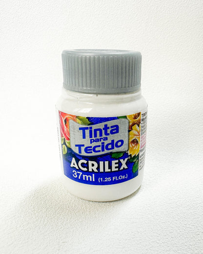 Tinta para tecido Acrilex - 519 branco