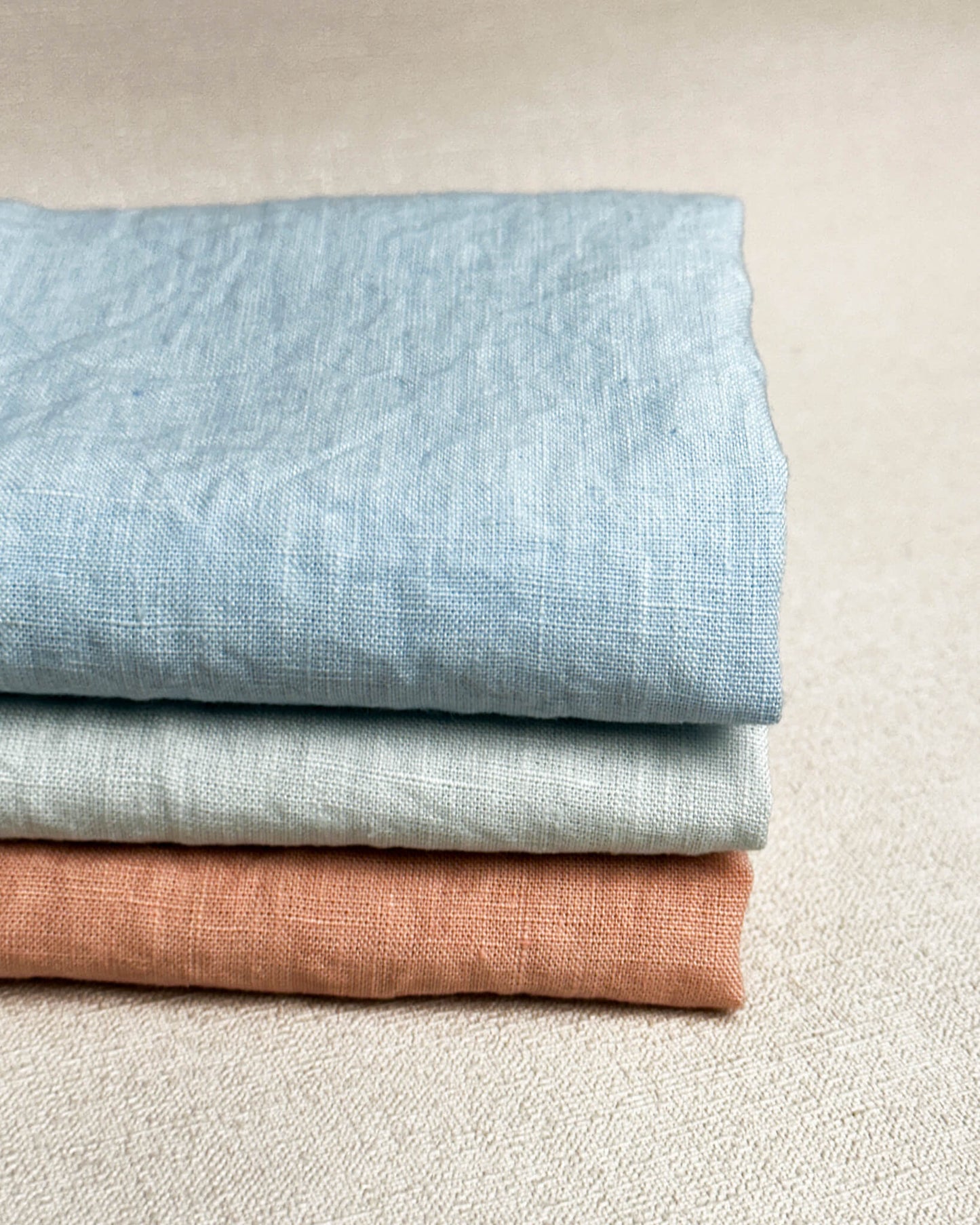 3 cortes Fat quarter de Cambraia de linho puro