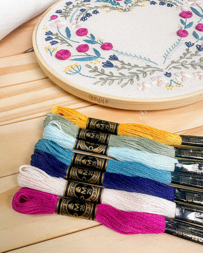 Kit Quero Bordar - Coração Vazado