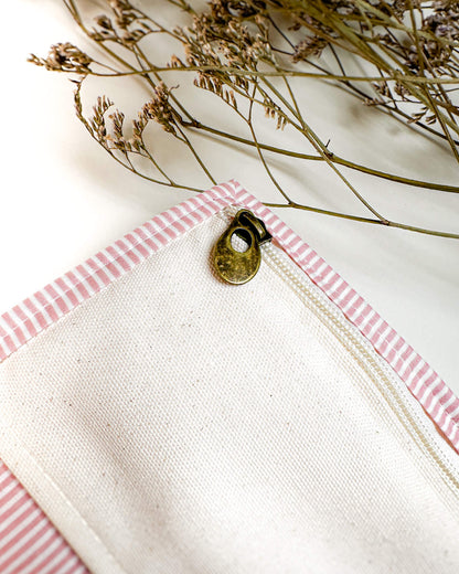 Pasta para Bordado Listras Rosa - Edição Limitada