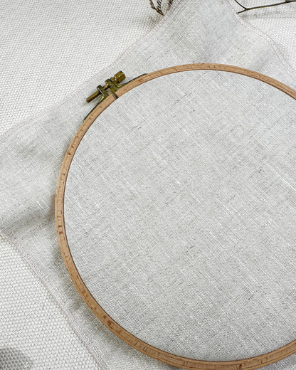 Corte de linho puro Mediterrâneo 25x25
