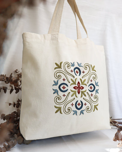 Ecobag com risco + E-book Coleção Floret