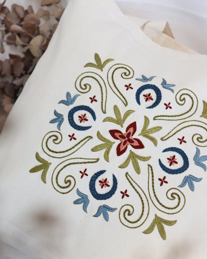 Ecobag com risco + E-book Coleção Floret