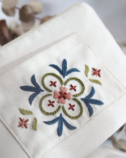 Necessaire inspira cru + risco + E-book Coleção Floret