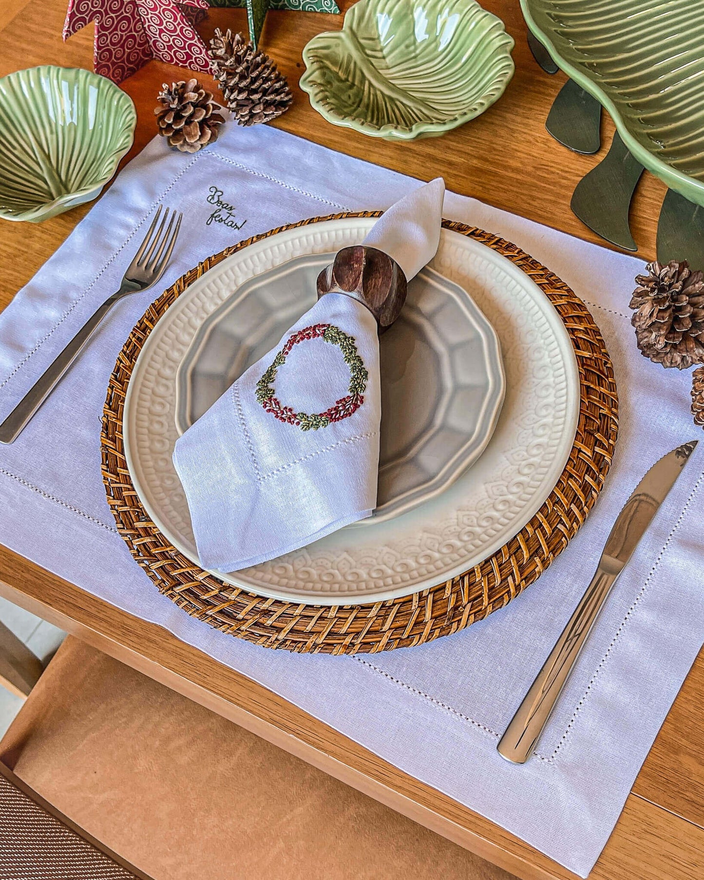 E-book Boas Festas - Guardanapo e Bastidor