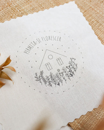 Prontos para Bordar – Kit Tecidos Riscados "Permita-se" Hygge