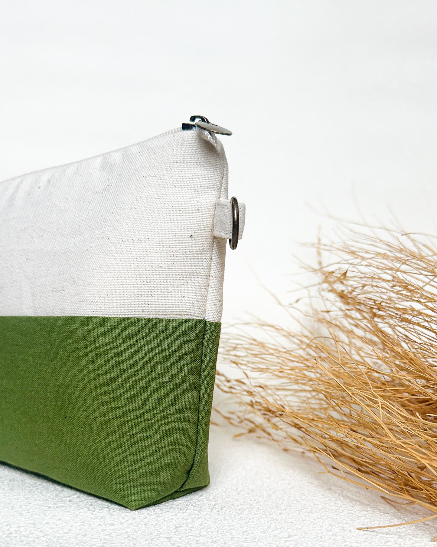 Nécessaire Inspira para bordar verde oliva duo