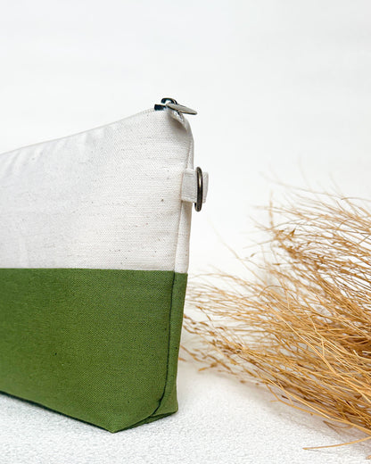 Nécessaire Inspira para bordar verde oliva duo