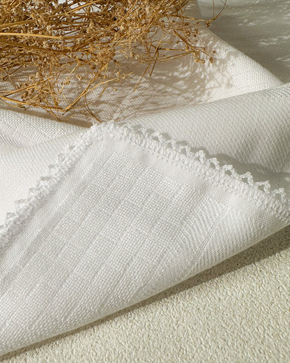 Fralda ombro estrela crochet Mabber - branca