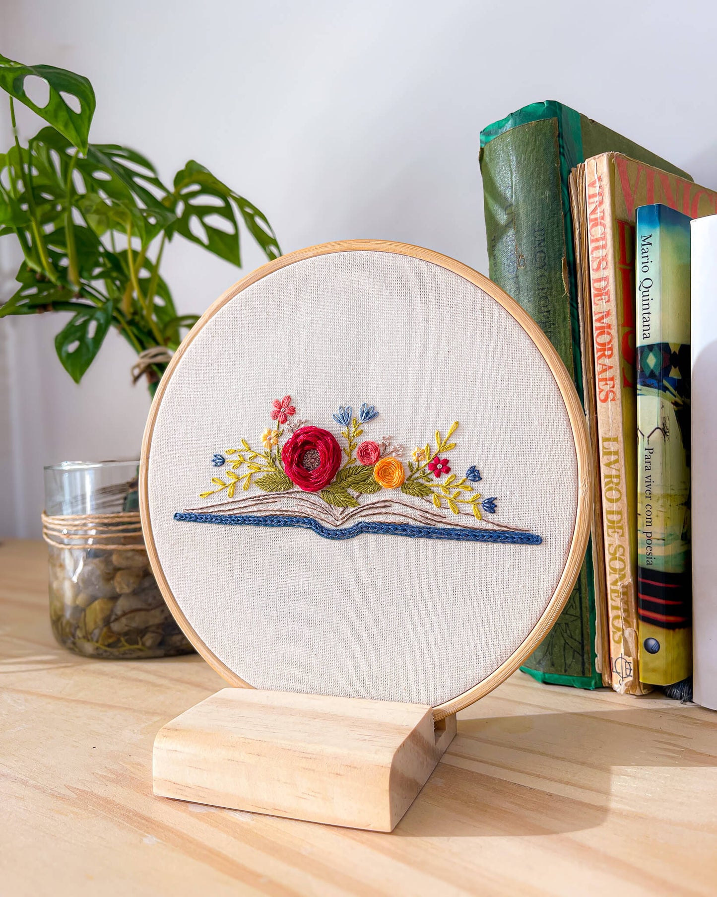 Kit Quero Bordar - Livro floral