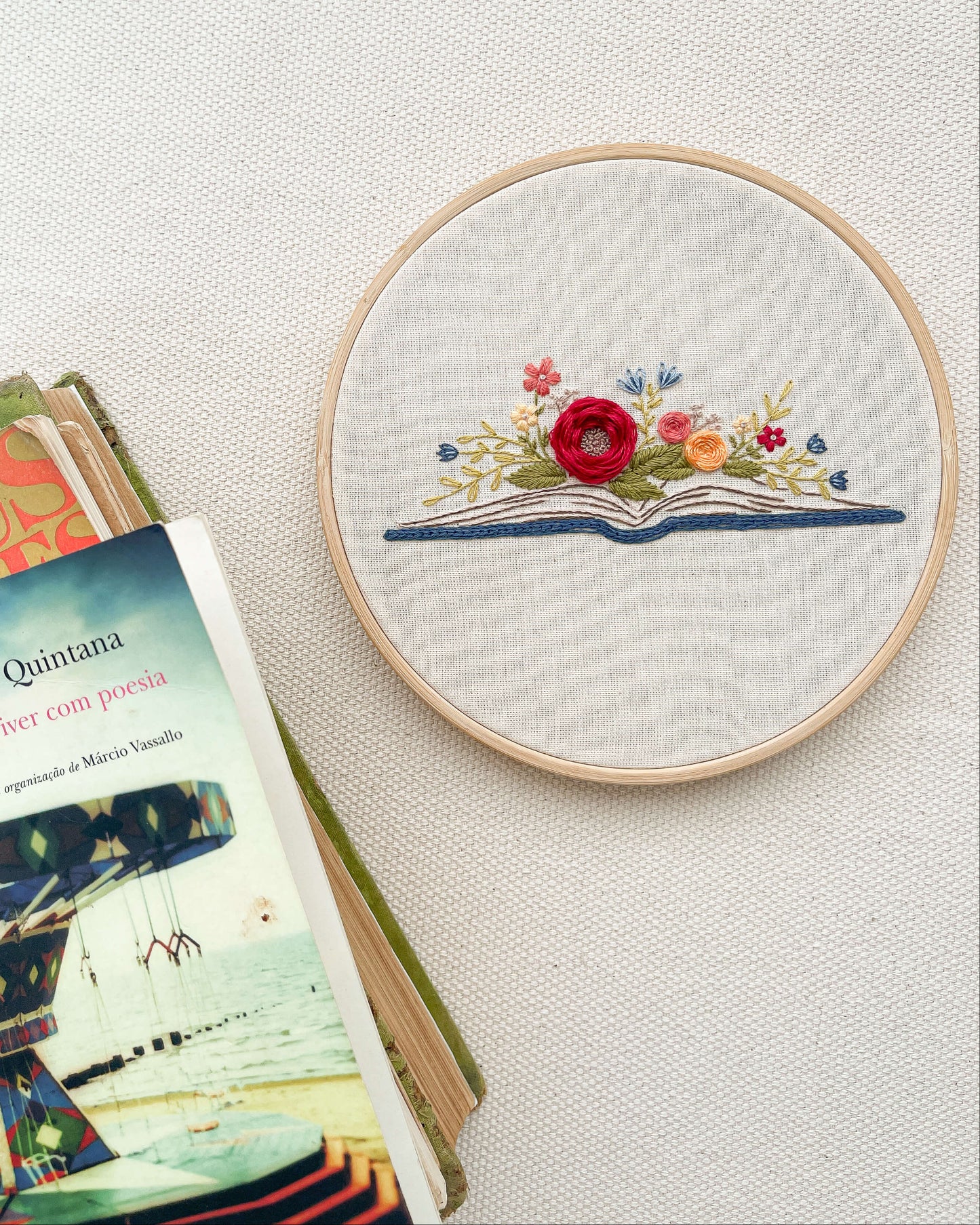 Kit Quero Bordar - Livro floral