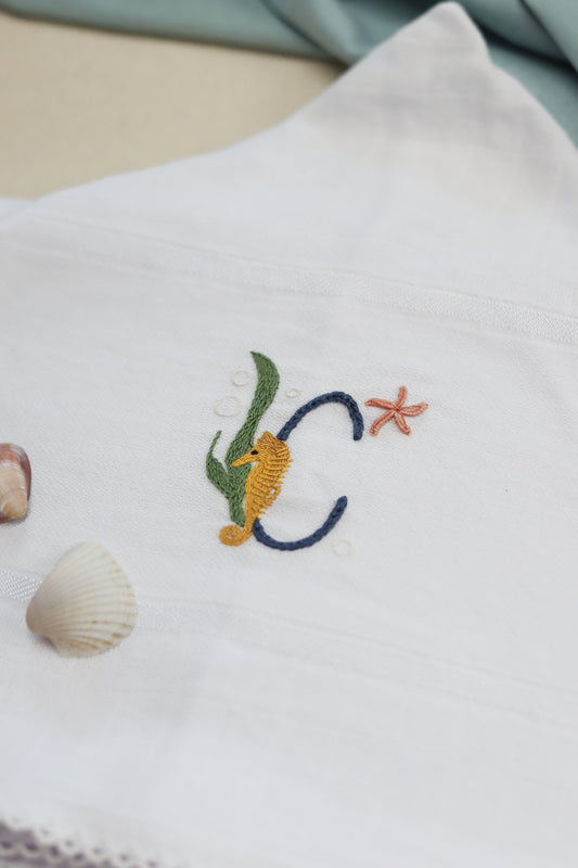 Toalha capuz estrela crochet Mabber