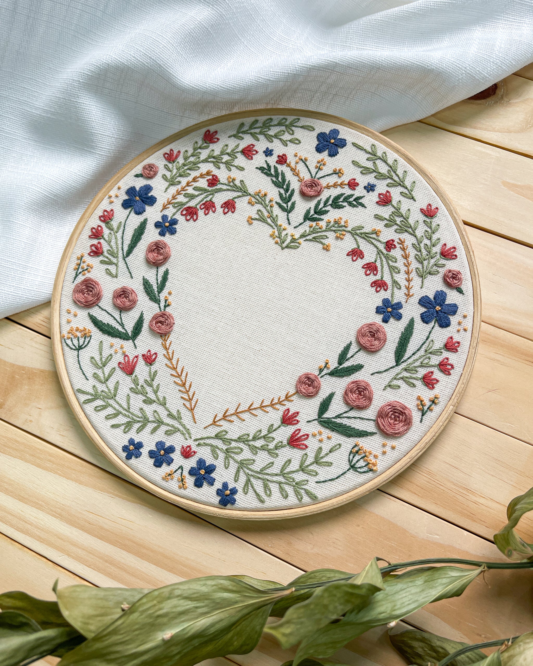 Kit Quero Bordar - Coração Vazado