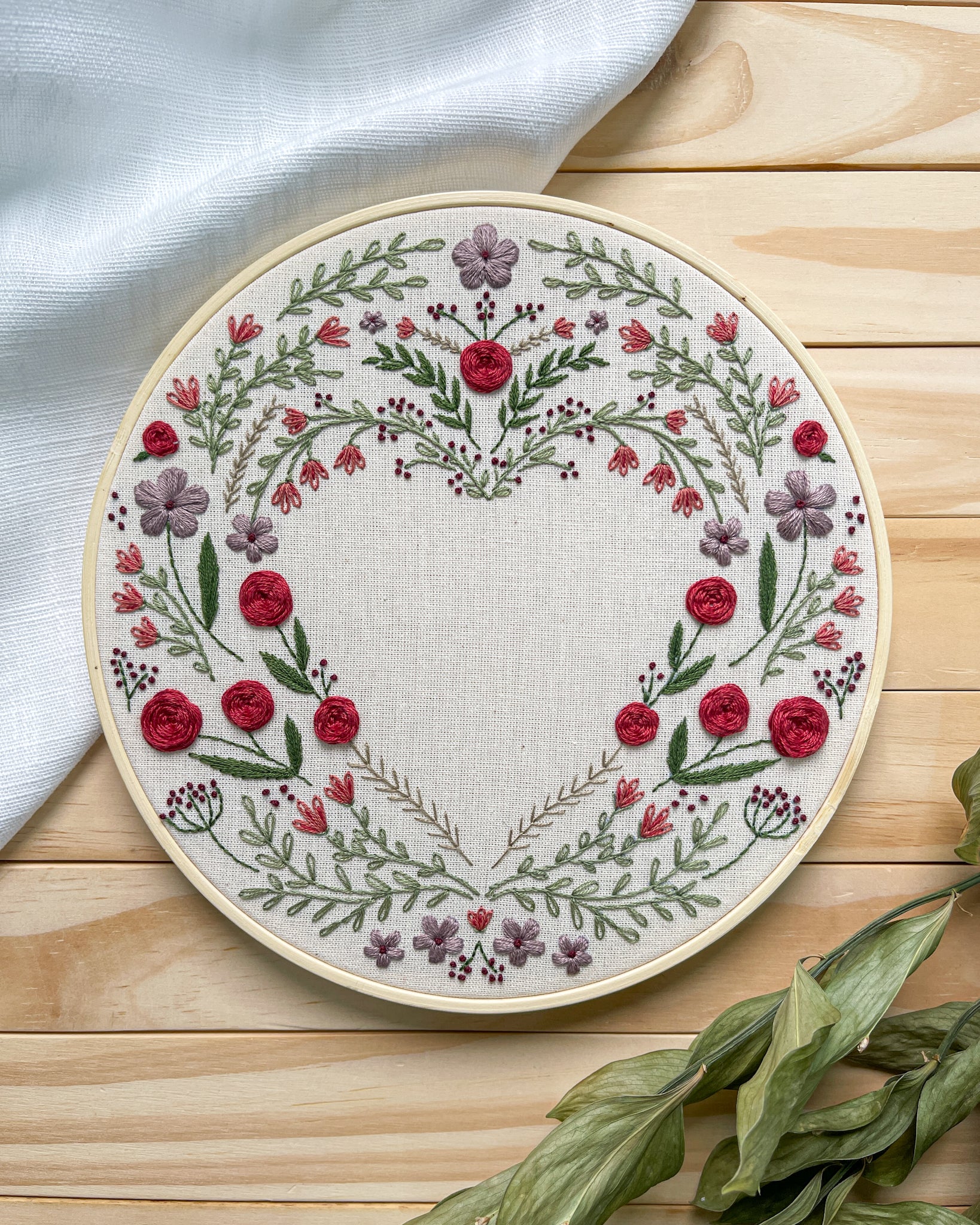 Kit Quero Bordar - Coração Vazado