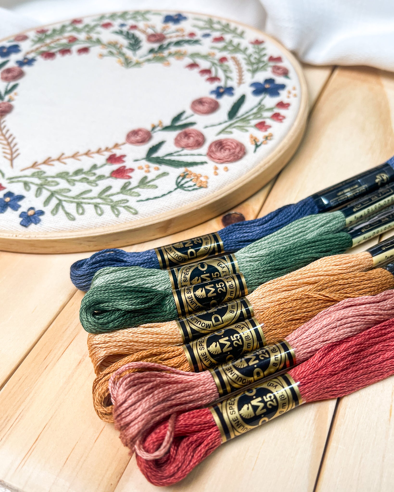 Kit Quero Bordar - Coração Vazado