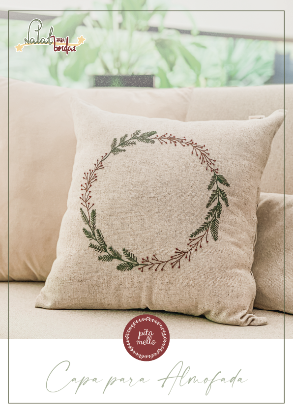 E-book Almofada - Guirlanda de Natal