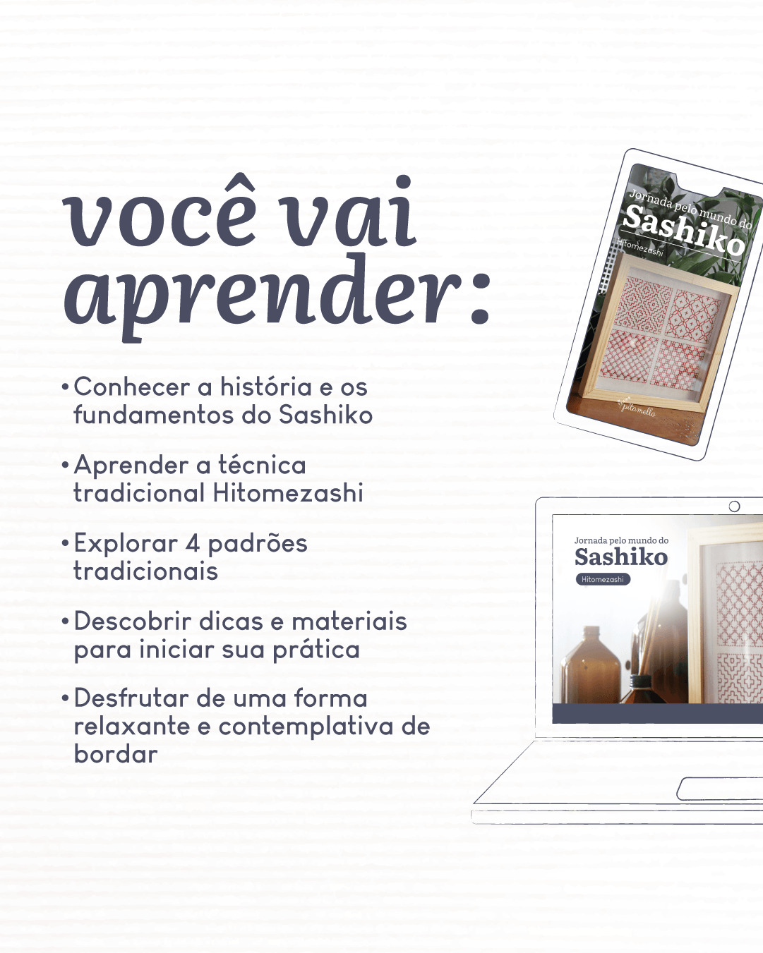 Curso Sashiko - Hitomezashi