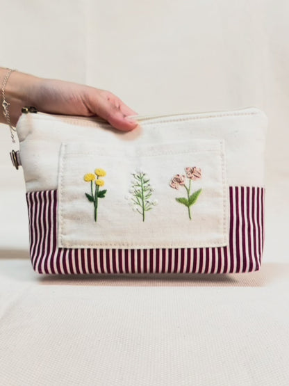 Necessaire Inspira para bordar cru