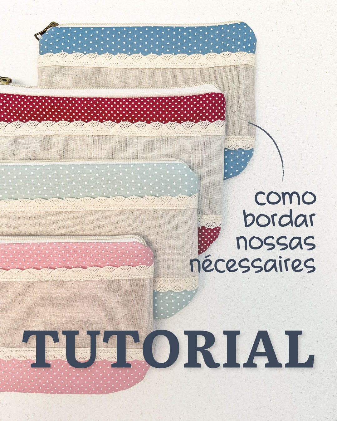 Necessaire para bordar classica - poá