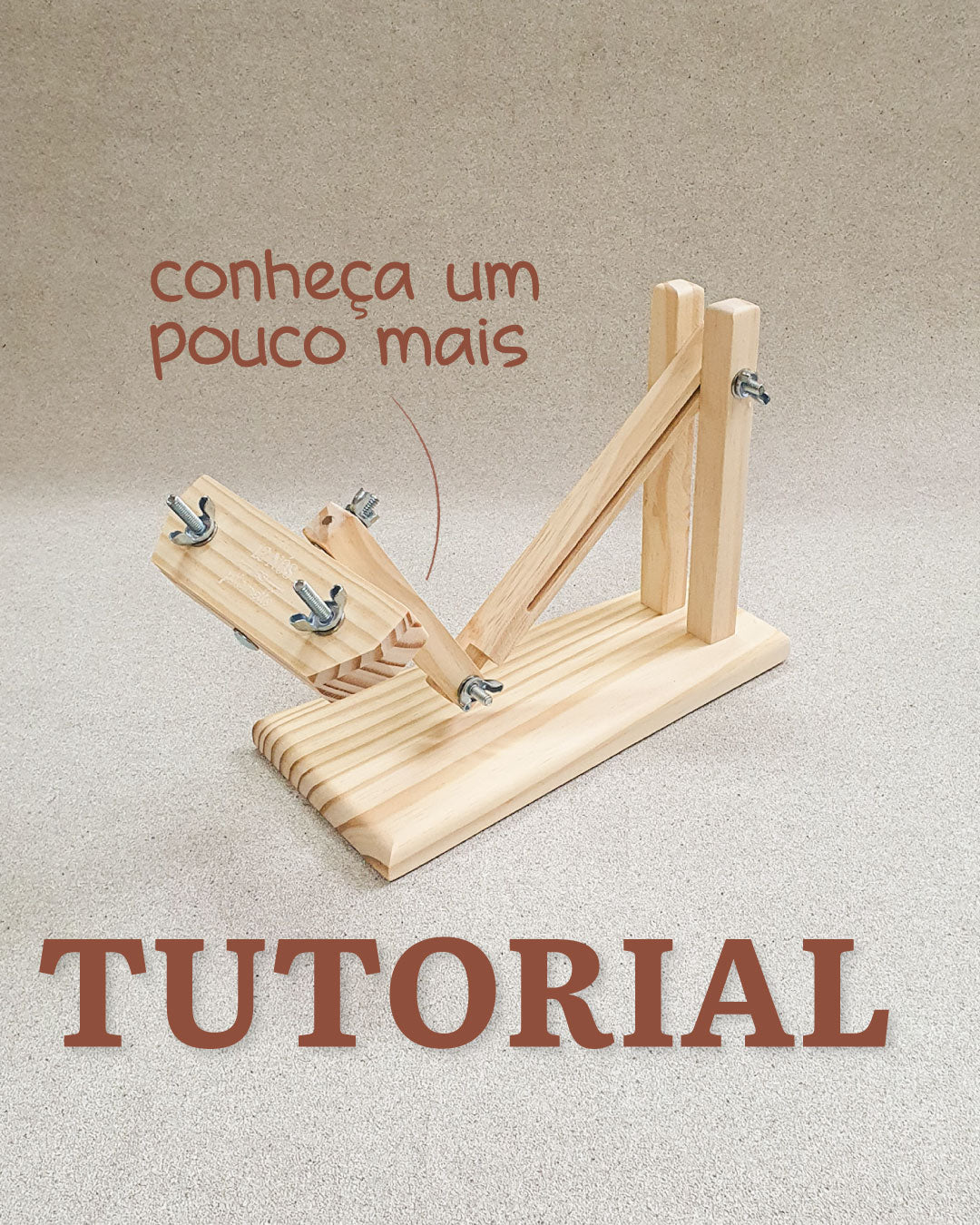 Conheça um pouco mais o nosso suporte de bastidor, mostra ele sendo montado e utilizado