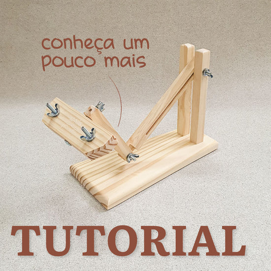 Conheça um pouco mais o nosso suporte de bastidor, mostra ele sendo montado e utilizado