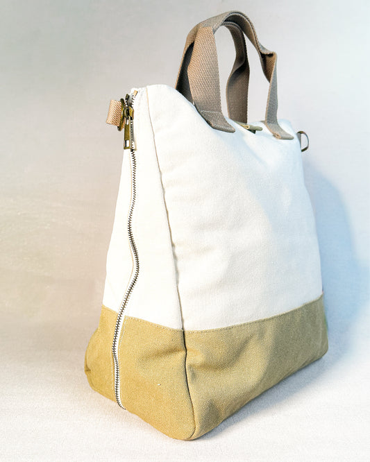 Bolsa de mão Eco Vita DMC - Cru e caqui